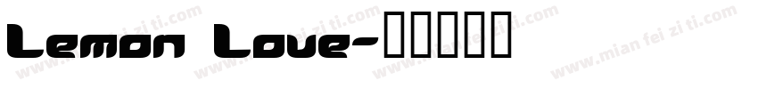 Lemon Love字体转换